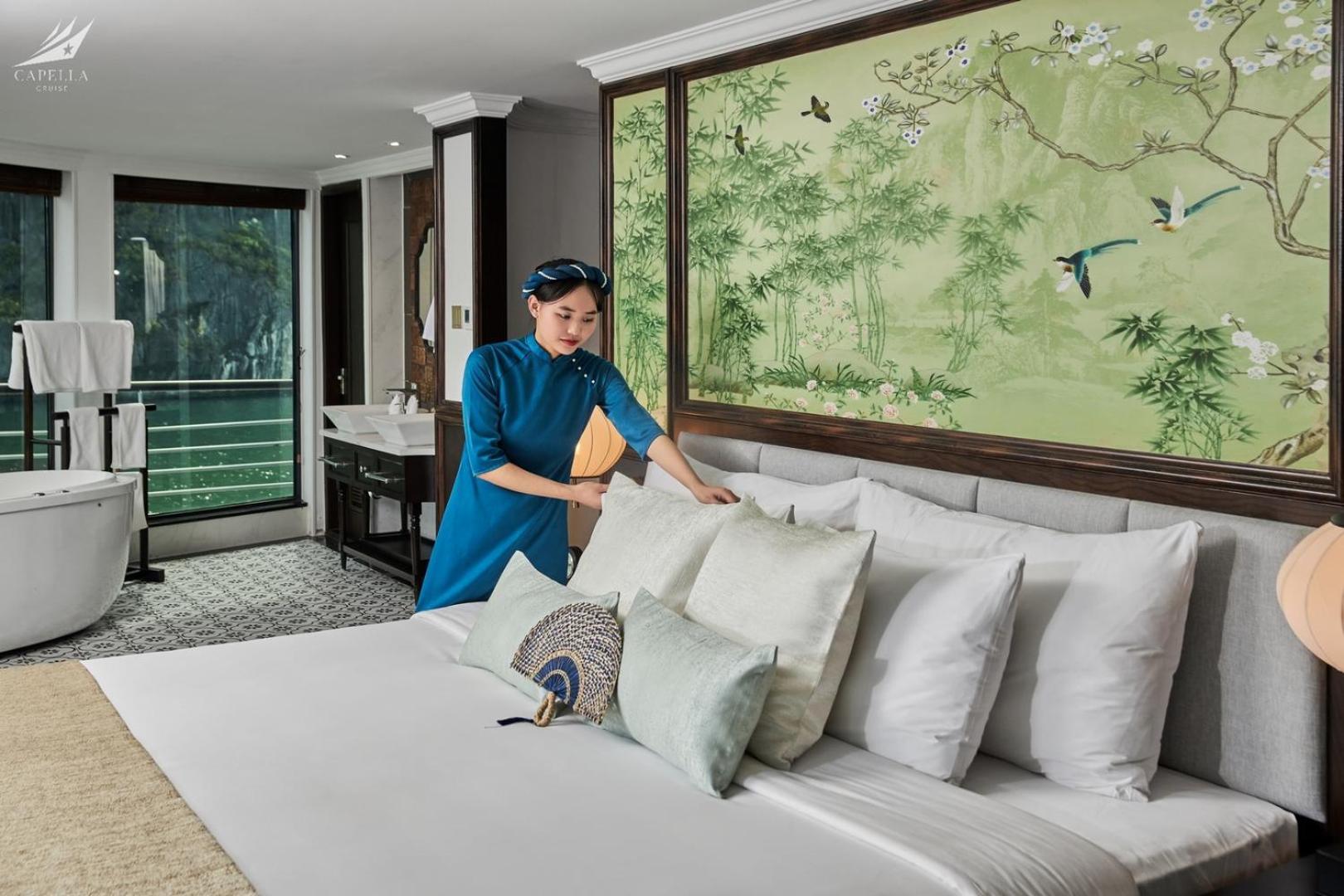 Halong Capella Cruise - Member Of Lyra Cruise Collection Hotell Ha Long Rum bild
