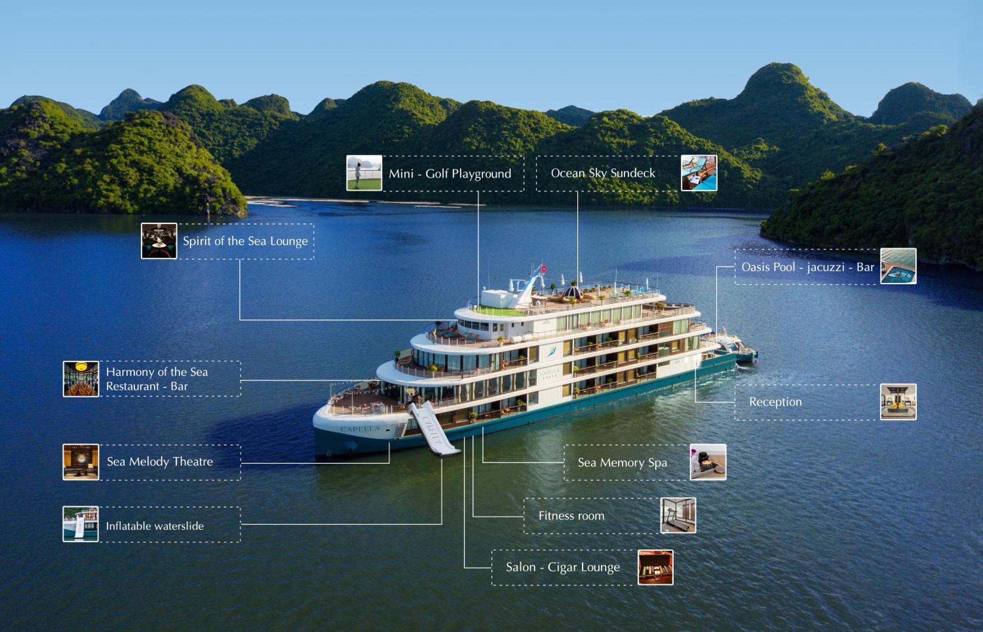 Halong Capella Cruise - Member Of Lyra Cruise Collection Hotell Ha Long Exteriör bild